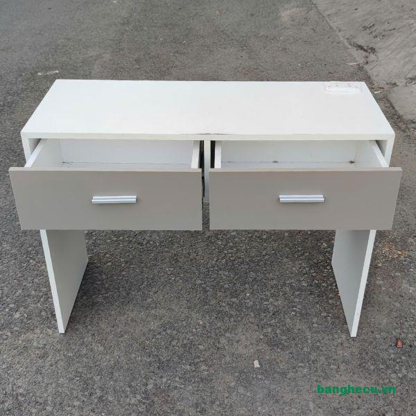 Bàn làm việc 1m cũ 2 hộc vân gỗ mới 90% - Ảnh 2