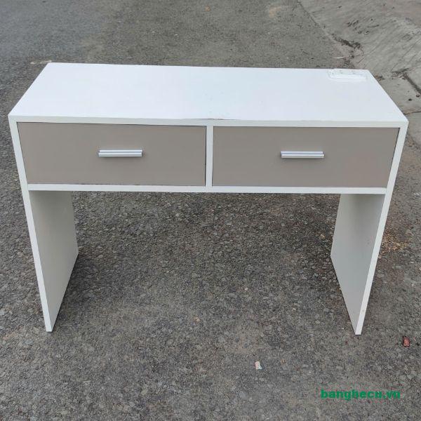Bàn làm việc 1m cũ 2 hộc vân gỗ mới 90%