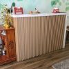 Quầy lễ tân 1m4 vân gỗ phối vân đá giá rẻ