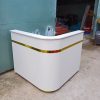 Quầy lễ tân bo cong 1m2 x 1m2 giá rẻ