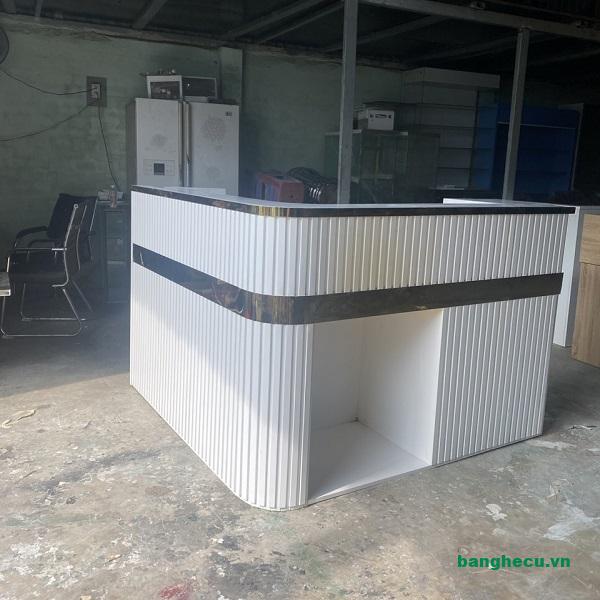Quầy lễ tân chữ L 1m6 x 1m5 cũ - Ảnh 2
