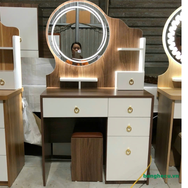 Bàn phấn trang điểm gỗ MDF hiện đại