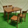 Bộ bàn ăn cabin 4 ghế gỗ hàng xuất khẩu