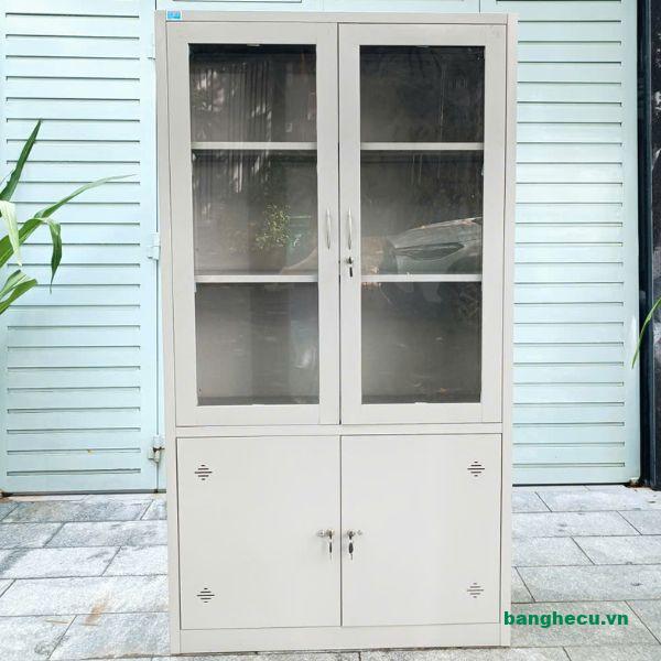 Tủ hồ sơ hòa phát 2 cửa mở mới 90%