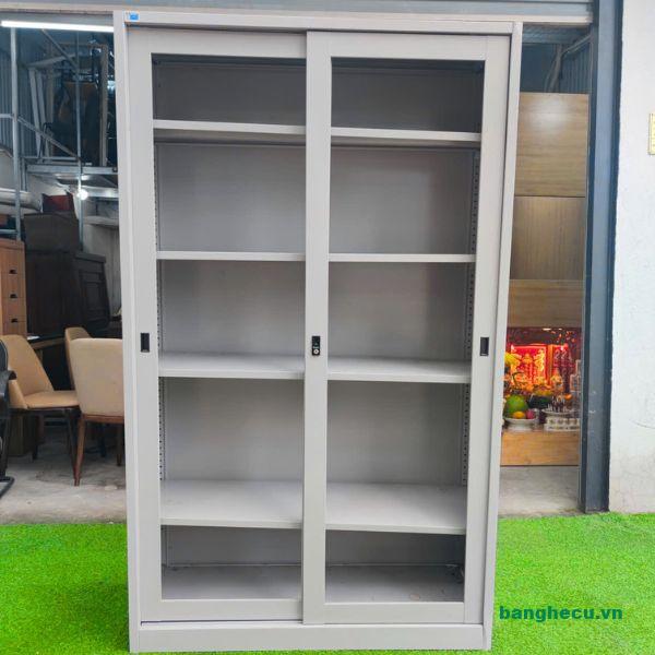 Tủ hồ sơ hòa phát 2 cánh lùa còn sài tốt