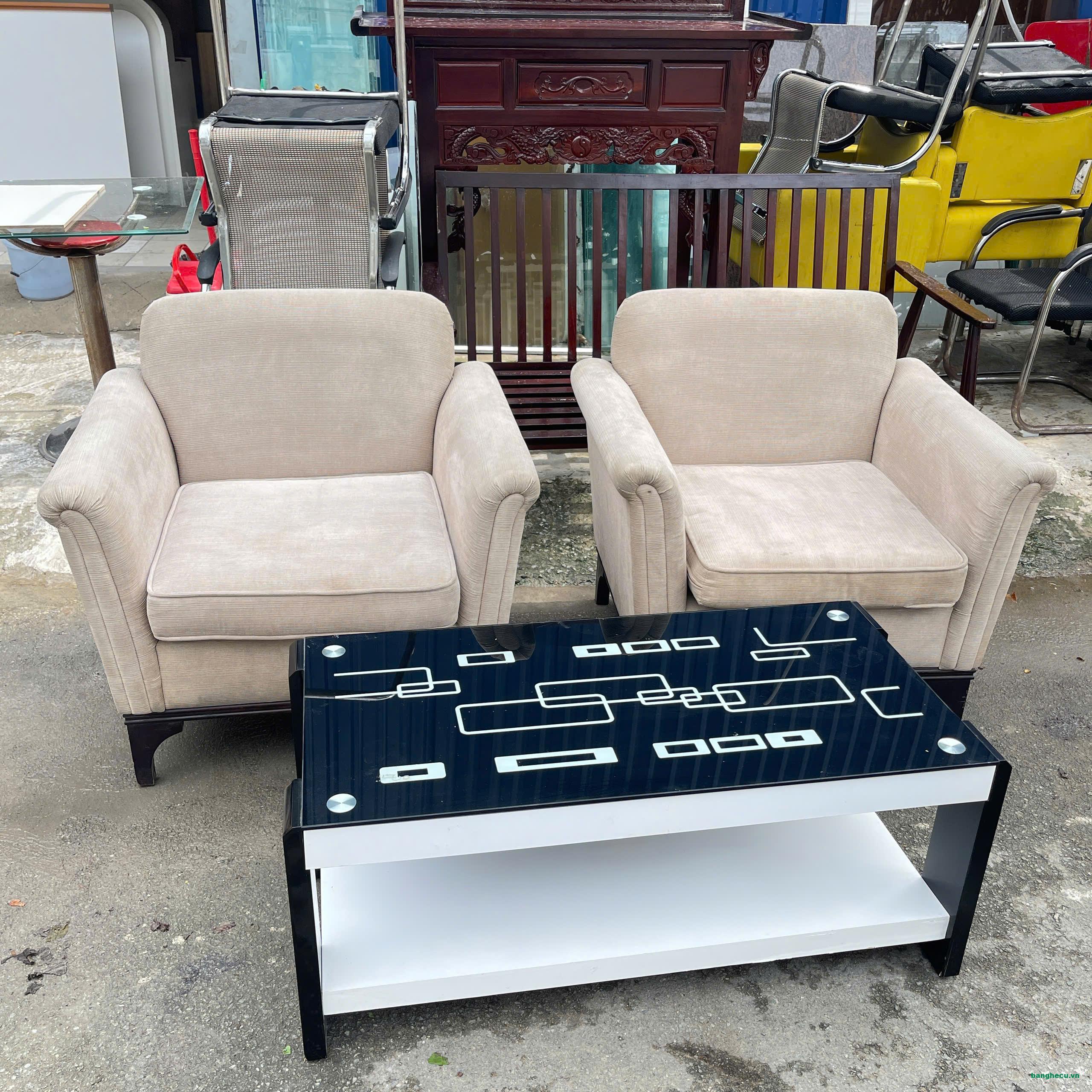 Thanh lý ghế sofa đơn bọc vải hàng nhập khẩu