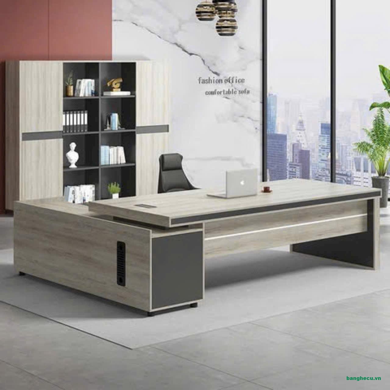 Bàn làm việc giám đốc chữ L giá xưởng