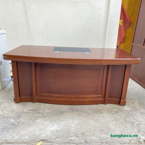 Thanh lý Bàn giám đốc gỗ MDF màu nâu 1m8