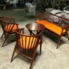 Bộ ghế sofa cafe khung gỗ tự nhiên tồn kho