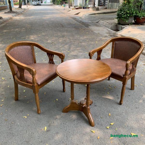 Ghế gỗ cafe Kansai màu nâu cao cấp