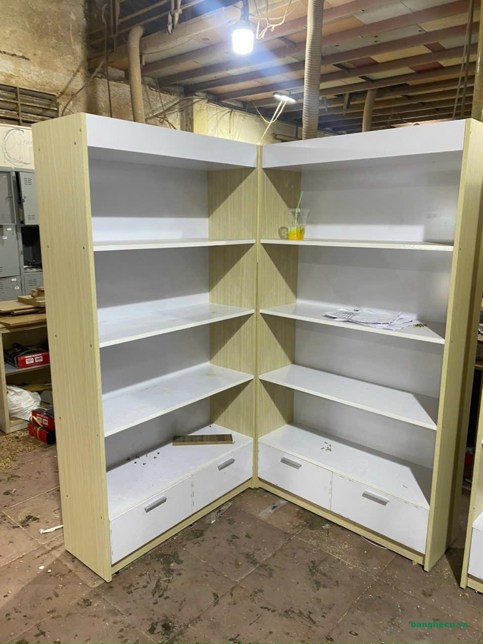 Tủ trưng bày góc L 1m2 x 1m2 giá rẻ