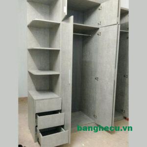 Alternative view of Tủ quần áo kịch trần liền kệ gỗ công nghiệp chống ẩm