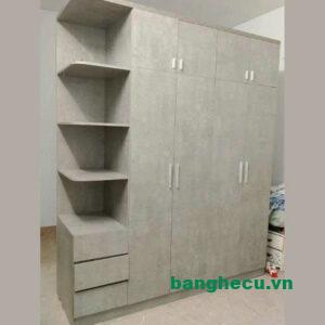 Tủ quần áo kịch trần liền kệ gỗ công nghiệp chống ẩm