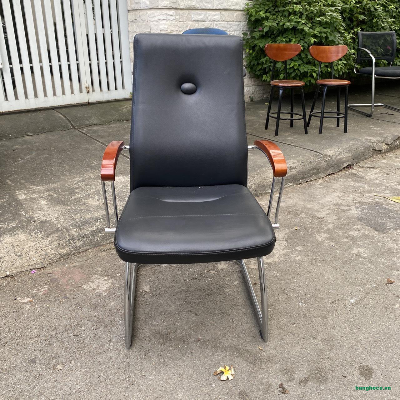 Ghế Trưởng phòng bọc da khung inox sang trọng