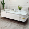 Bàn trà sofa phòng khách hình chữ nhật có hộc tủ sang trọng