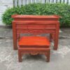 Bộ bàn thờ gỗ sồi màu nâu mới 95%