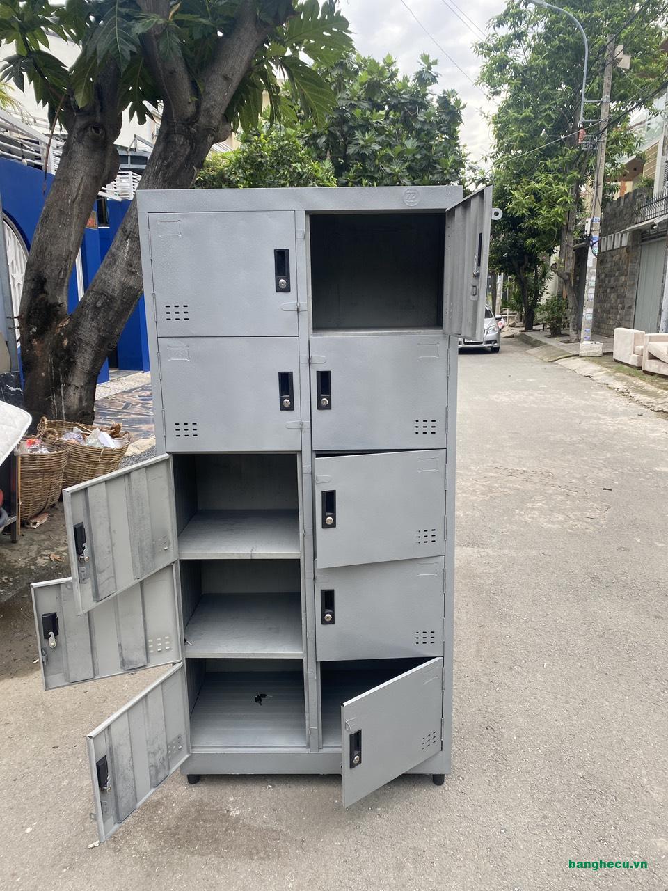 Tủ locker 10 ngăn, tủ hồ sơ văn phòng sắt sơn tĩnh điện - Ảnh 3