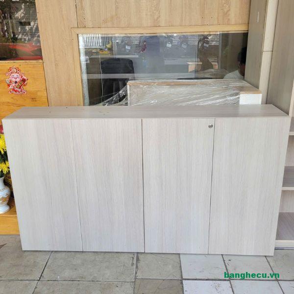 Tủ hồ sơ thấp 4 cánh gỗ MDF chống ẩm 1mx1m8