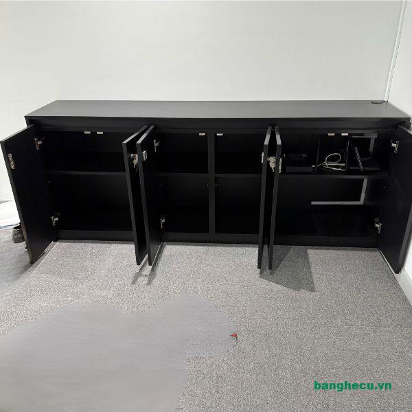 Tủ hồ sơ thấp, tủ gỗ lưu trữ tài liệu gỗ MDF chống ẩm mới 90% - Ảnh 2