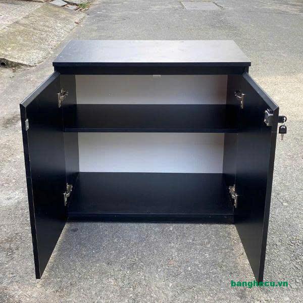 Tủ tài liệu thấp 2 cánh 1mx60cm gỗ công nghiệp mới 99%