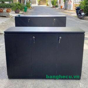 Tủ hồ sơ 3 cánh cũ kiểu thấp gỗ công nghiệp