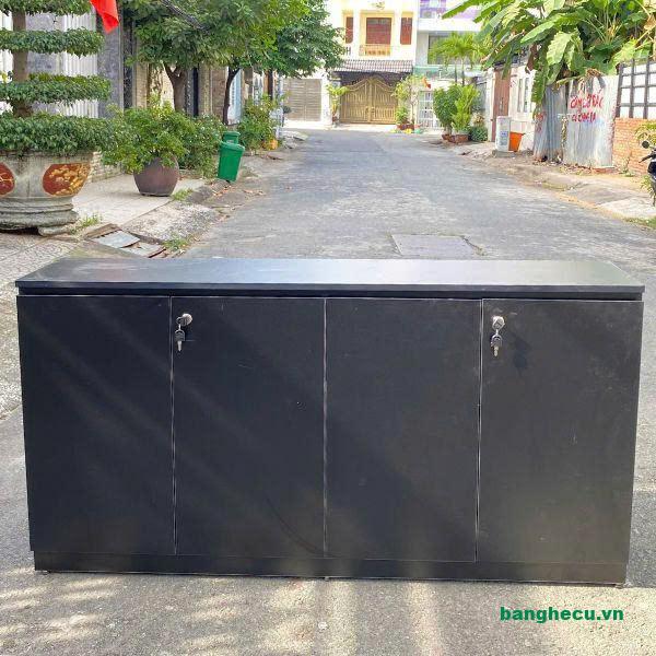 Tủ hồ sơ thấp, tủ gỗ lưu trữ tài liệu gỗ MDF chống ẩm mới 90%