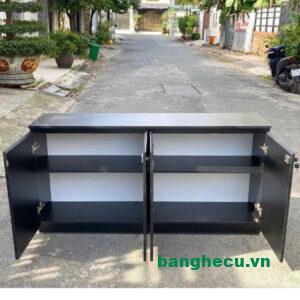 Alternative view of Tủ hồ sơ thấp, tủ gỗ lưu trữ tài liệu gỗ MDF chống ẩm mới 90%