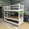 Giường tầng gỗ tự nhiên màu trắng 1mx2m thanh lý