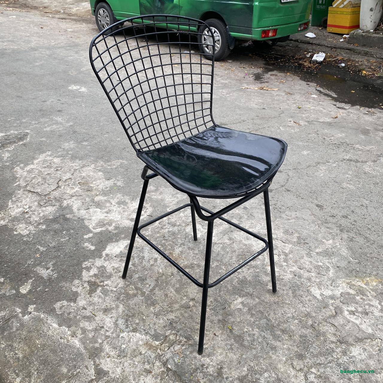 Ghế quầy bar, ghế đẩu Bertoia sắt sơn tĩnh điện - Ảnh 4