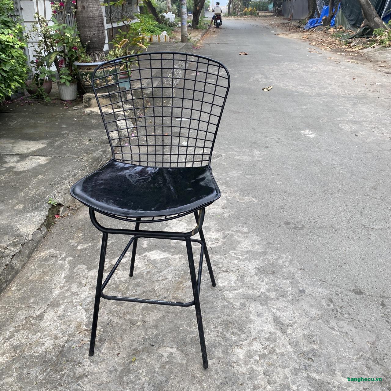 Ghế quầy bar, ghế đẩu Bertoia sắt sơn tĩnh điện - Ảnh 3