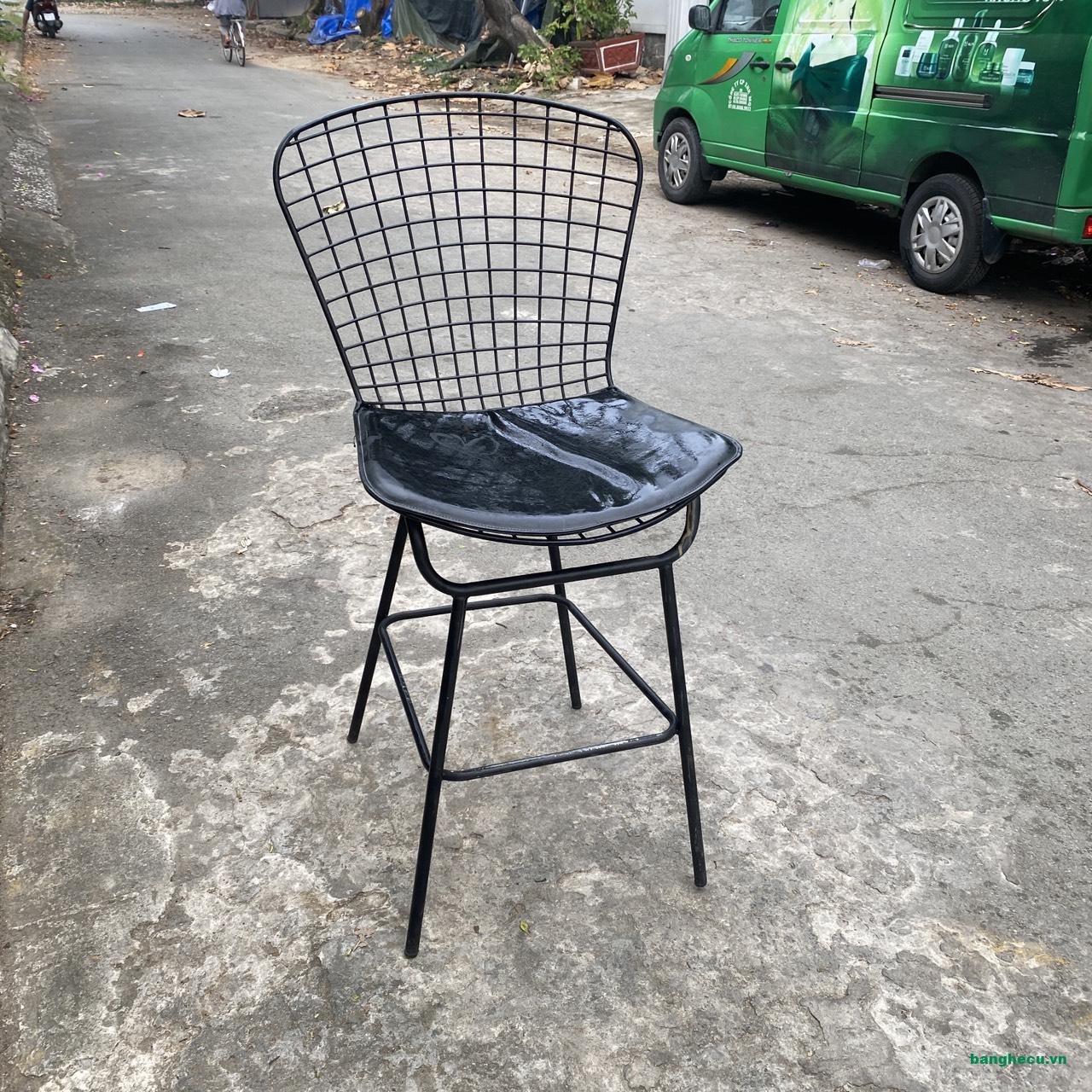 Ghế quầy bar, ghế đẩu Bertoia sắt sơn tĩnh điện - Ảnh 2