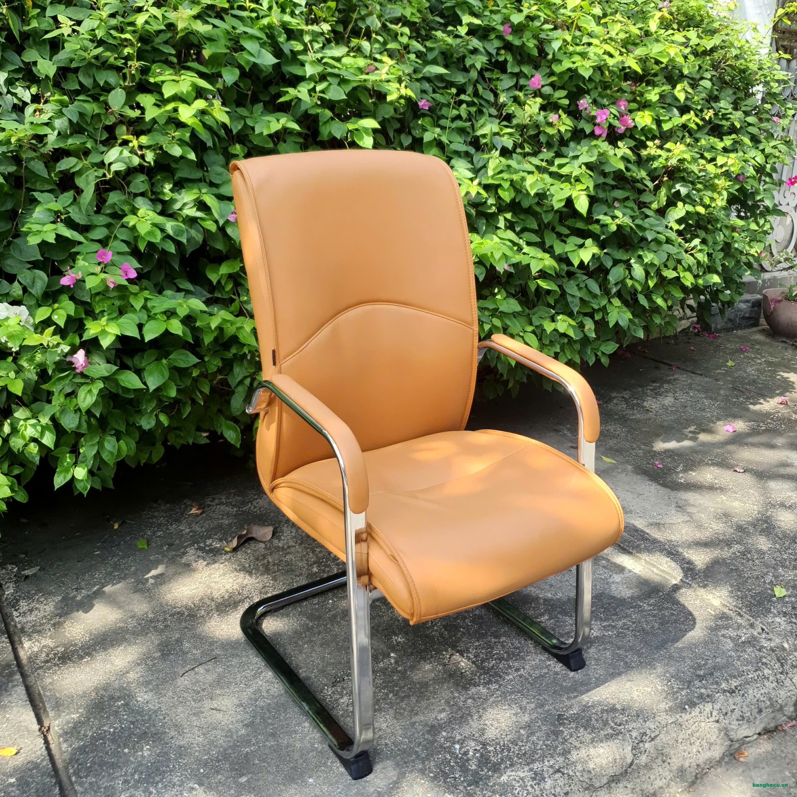 Ghế chân quỳ văn phòng bọc da màu nâu cao cấp - Ảnh 2