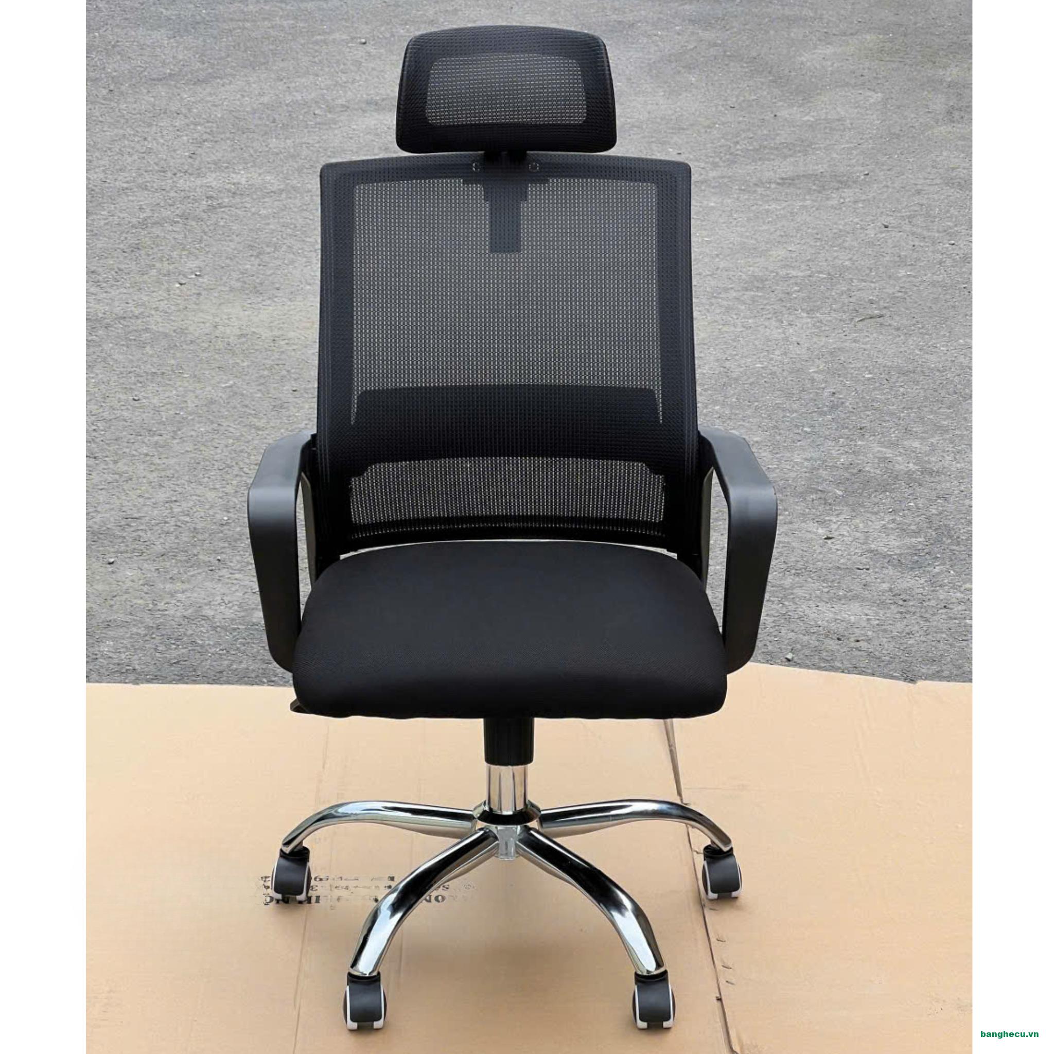 Ghế xoay Trưởng phòng lưng lưới có tựa đầu
