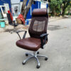 Ghế xoay Giám đốc bọc da nâu 2 chức năng cũ dùng còn tốt