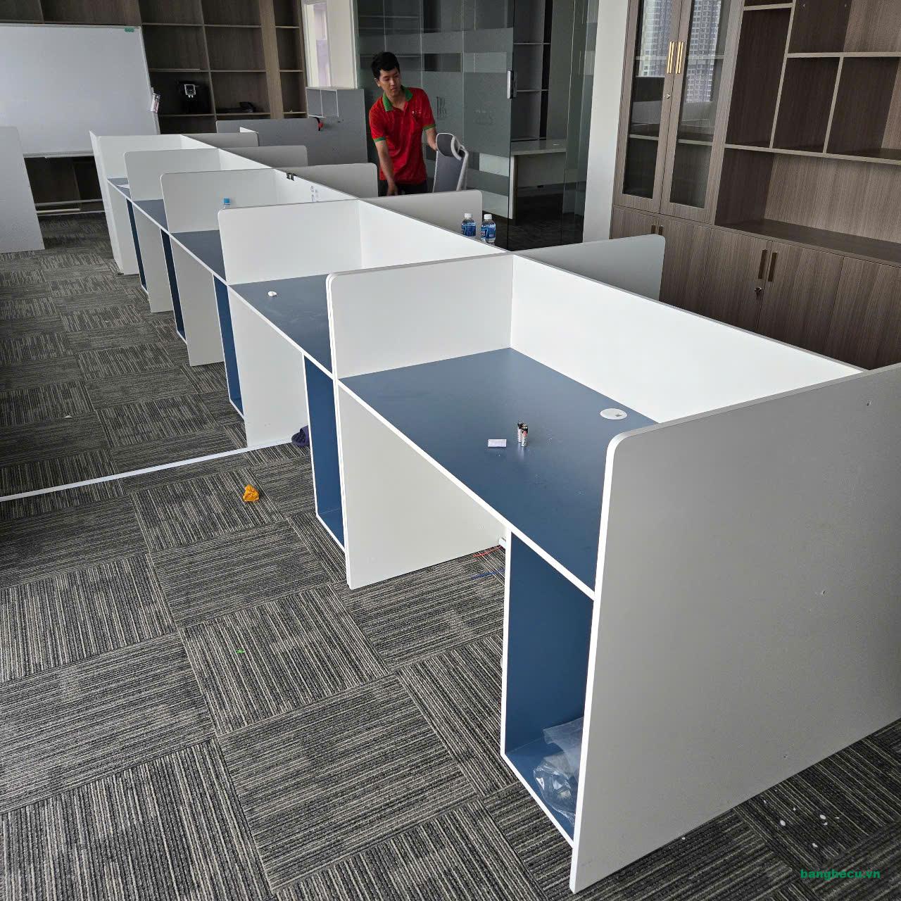 Bàn cụm làm việc văn phòng 1m2x60cm thanh lý