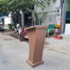Bục phát biểu gỗ công nghiệp màu nâu cũ cao 1m1 ngang 50cm