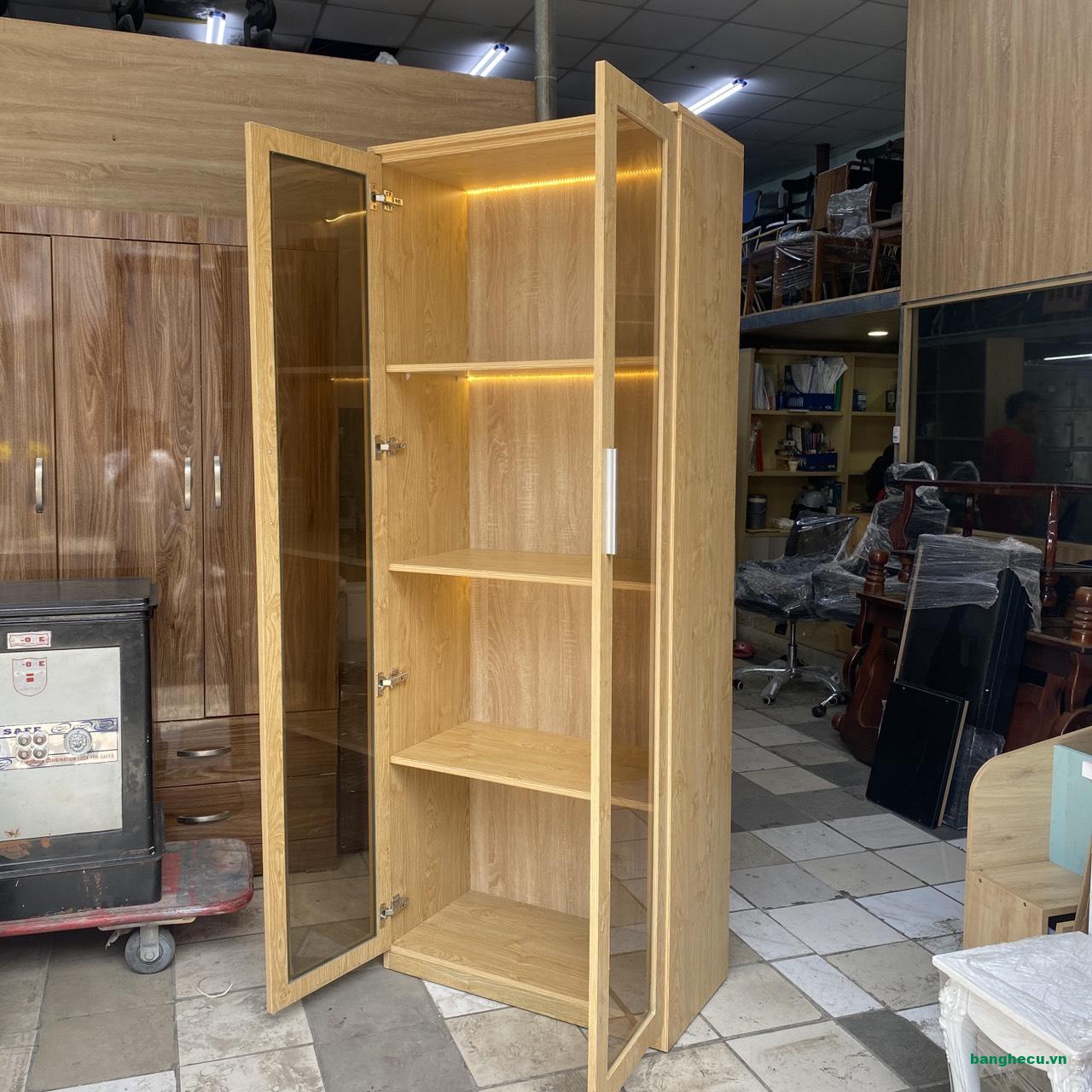 Tủ hồ sơ, tài liệu văn phòng 80cmx2m1 có đèn Led tồn kho - Ảnh 2