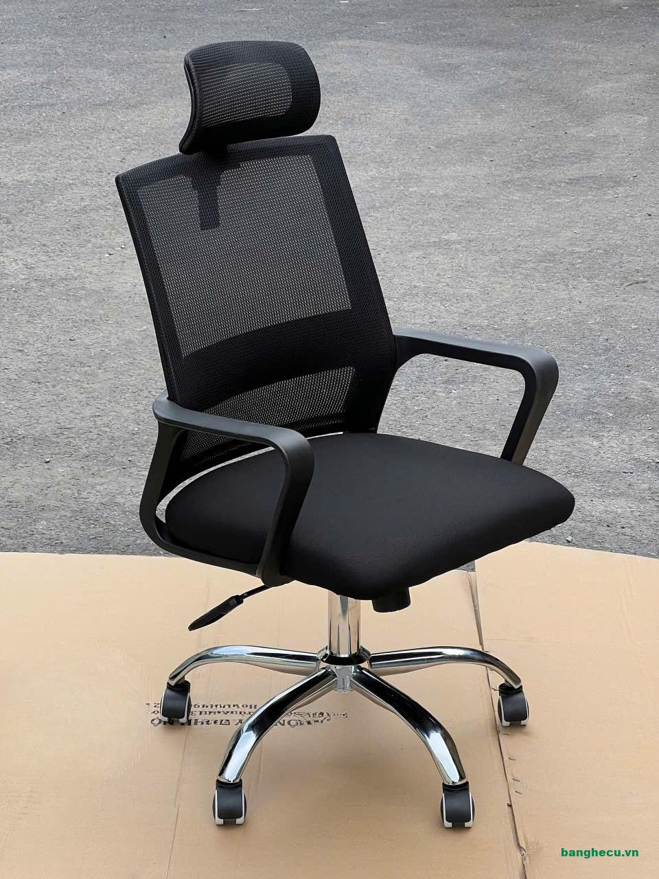 Ghế xoay Trưởng phòng lưng lưới có tựa đầu - Ảnh 3