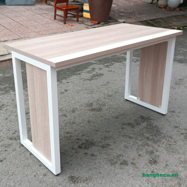 Bàn làm việc 1m2x60cm chân sắt như mới