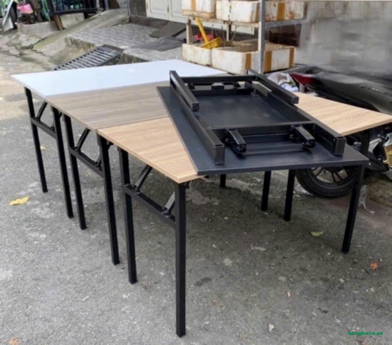 Bàn làm việc xếp gọn chân sắt 1m2x60cm mới 100% - Ảnh 2