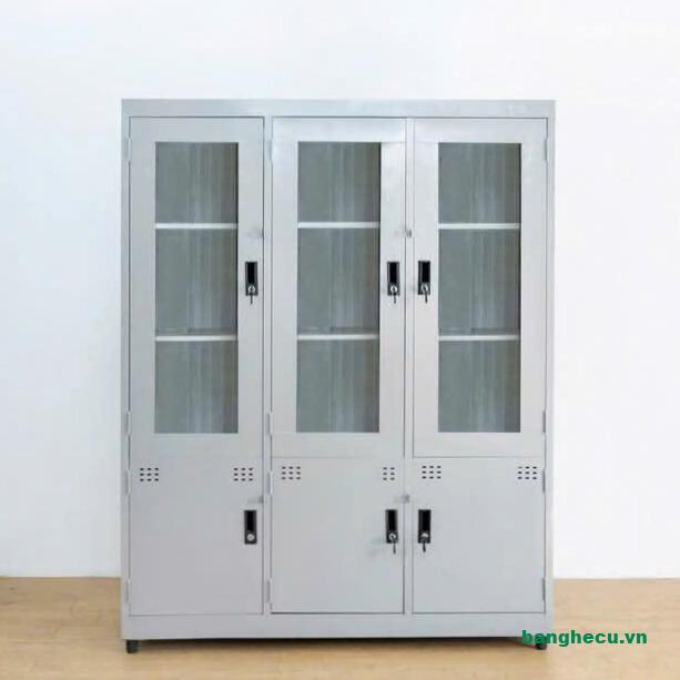Tủ hồ sơ sắt cửa kính giá rẻ