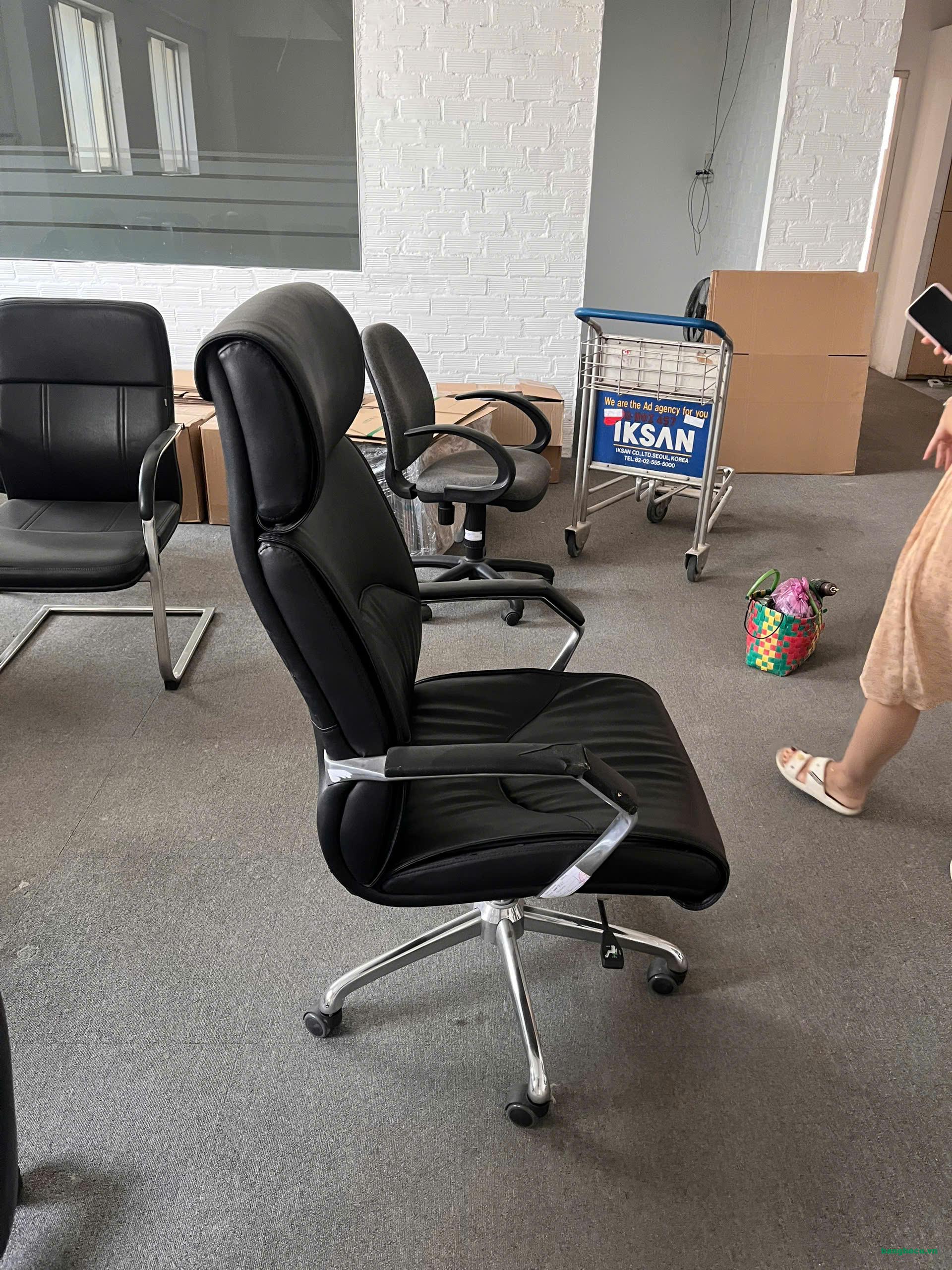 Ghế xoay Giám đốc bọc da cao cấp thanh lý - Ảnh 2