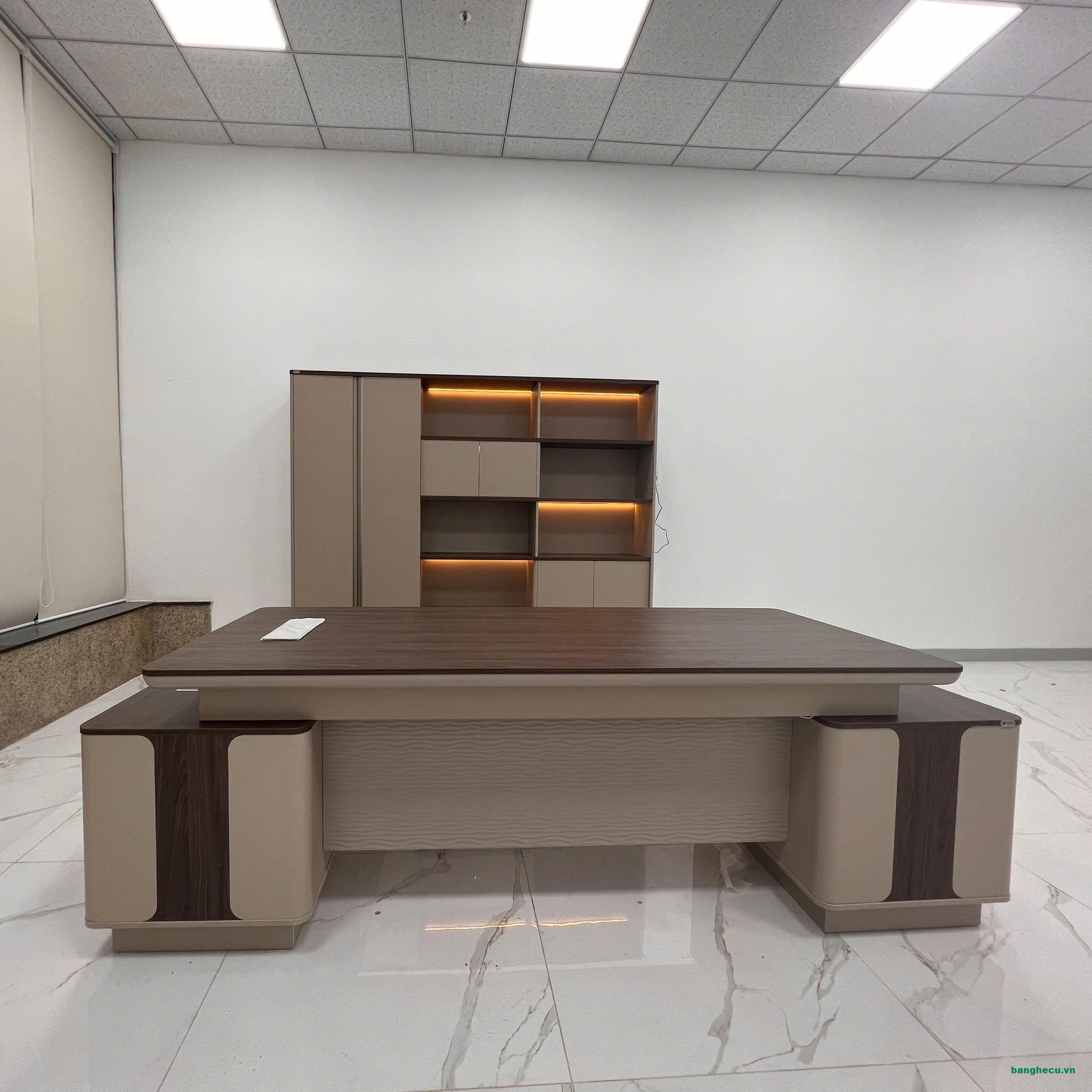 Bàn Giám đốc gỗ MDF cao cấp tồn kho