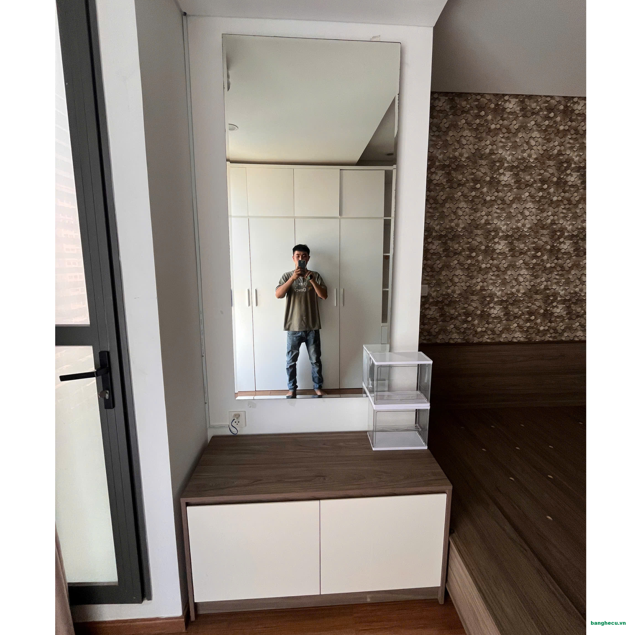 Bàn trang điểm gương rời 1m1x60cm thanh lý