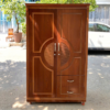 Tủ quần áo gỗ 2 cánh màu nâu 1m2x2m mới 90%