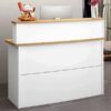 Bàn quầy lễ tân 1m1x80cm thanh lý