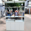 Tủ trưng bày 1m5x2m4 màu trắng cao cấp