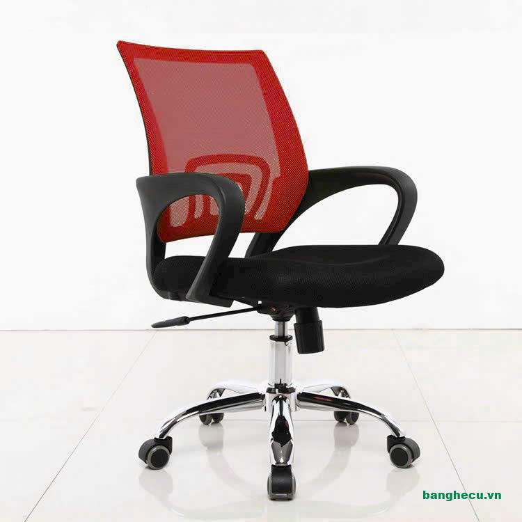 Ghế lưới nhân viên văn phòng chân xoay nhiều màu