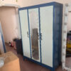 Tủ quần áo sắt 3 cánh cũ có gương 1m2x1m8