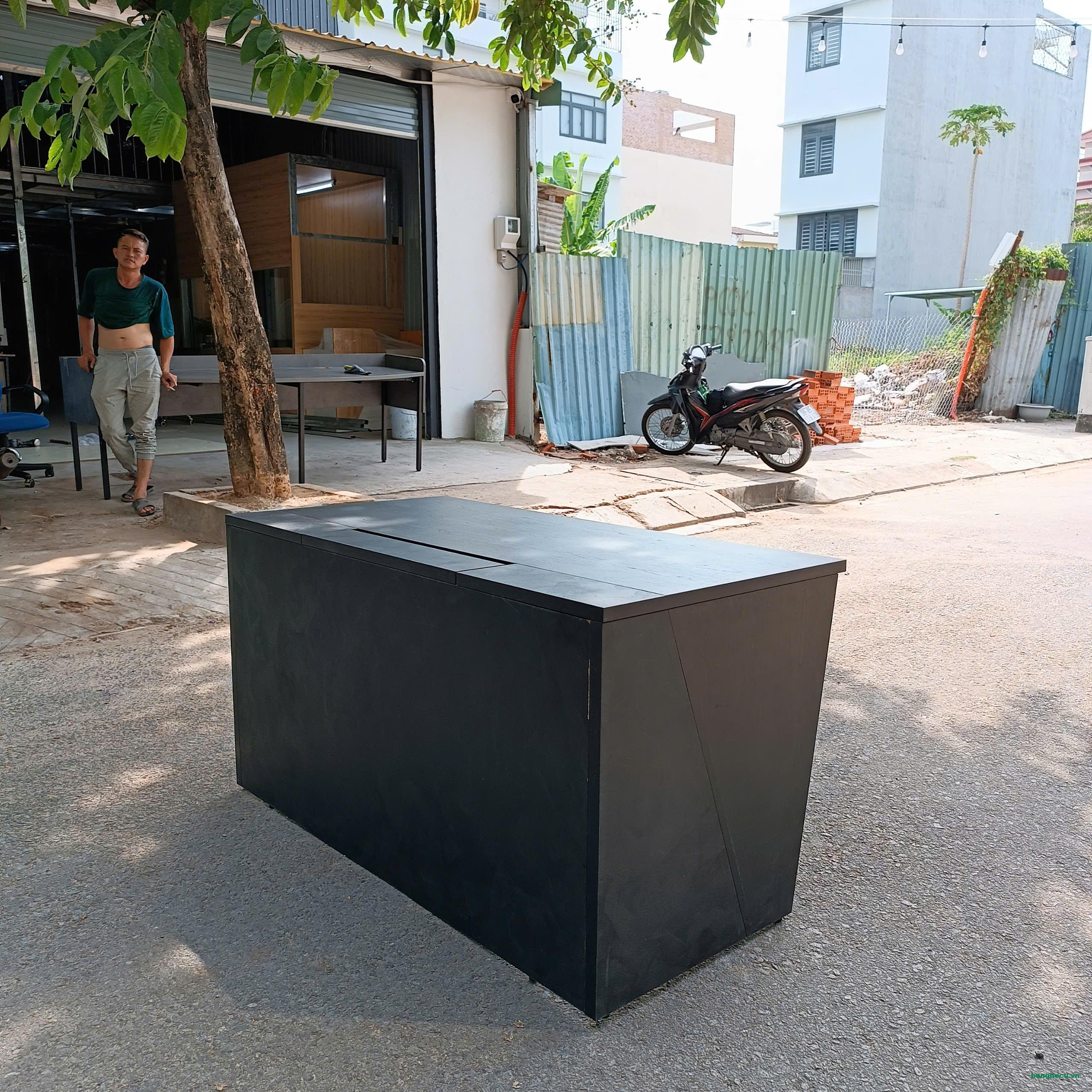 Bàn Trưởng phòng cũ 1m4x70cm gỗ MDF - Ảnh 3